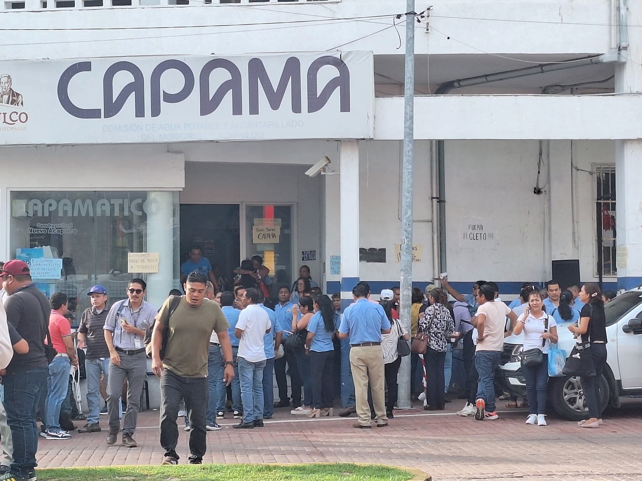 Trabajadores de CAPAMA suspenden labores en Acapulco por incumplimiento de acuerdos sindicales