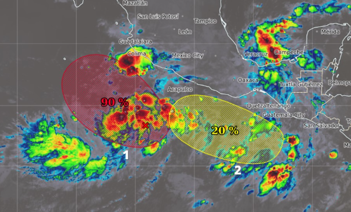 Posible formación del ciclón «Priscila» aumenta la alerta en las costas de Guerrero