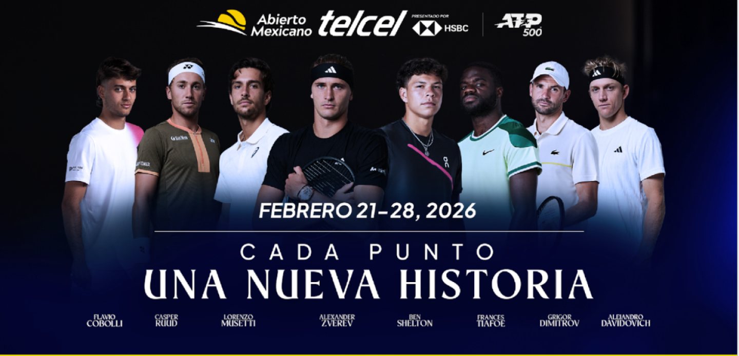 El Abierto Mexicano de Tenis 2026 revela a sus primeras estrellas
