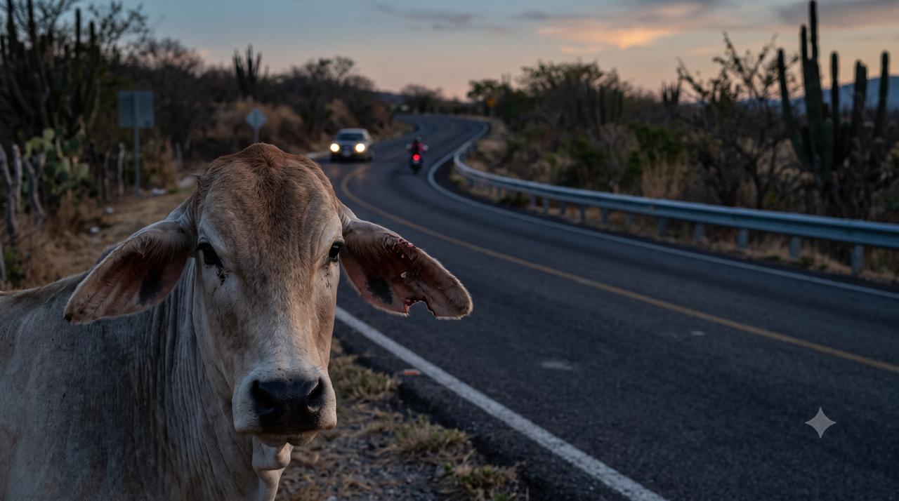 Ganaderos de Coyuca de Benítez enfrentan crisis por accidentes con semovientes en carreteras