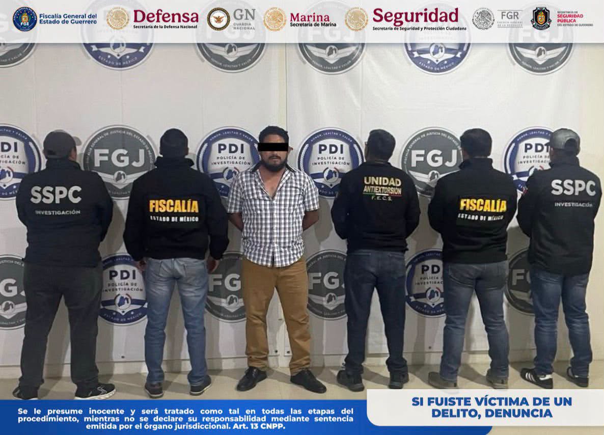 Detienen en el Estado de México a José «N», alias “El Tucán”, presunto objetivo prioritario en Acapulco