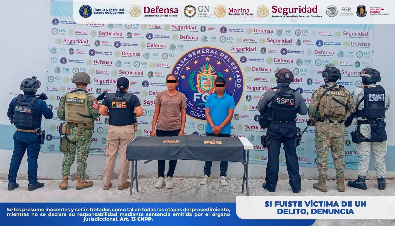 Capturan a alias “Loquillo” y a mujer por delitos contra la salud en Acapulco tras operativo interinstitucional