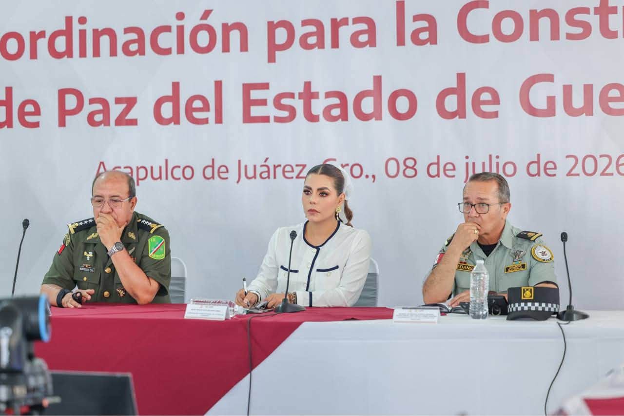 Refuerza Evelyn Salgado coordinación estratégica en Mesa de Construcción de la Paz desde instalaciones de la Guardia Nacional