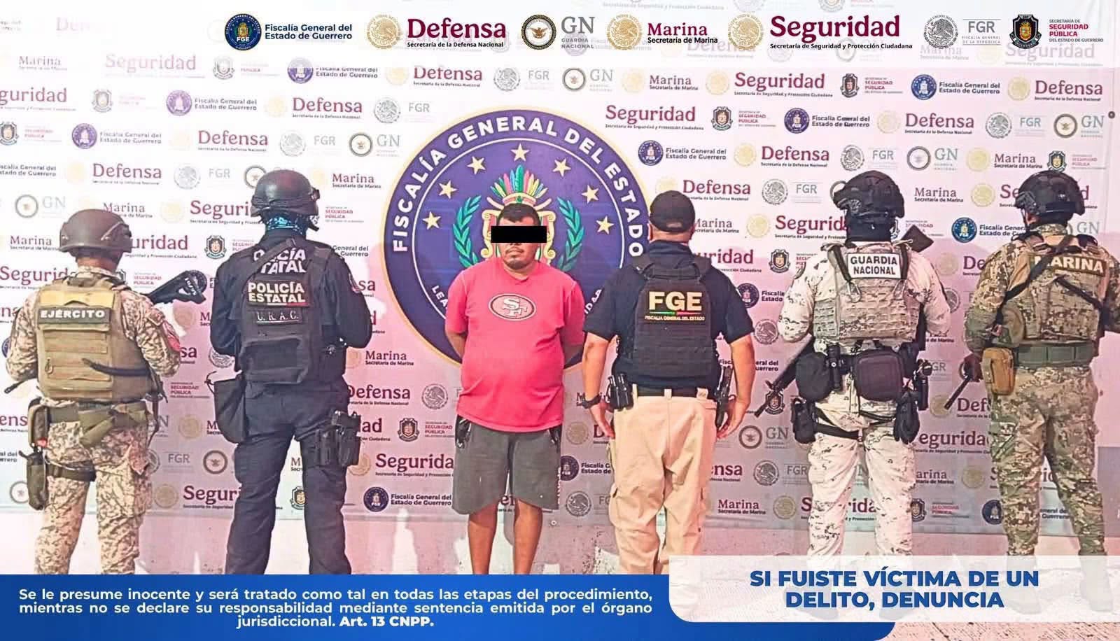 Detienen a Mario “N” por robo agravado de vehículo en Acapulco tras evadir medidas cautelares
