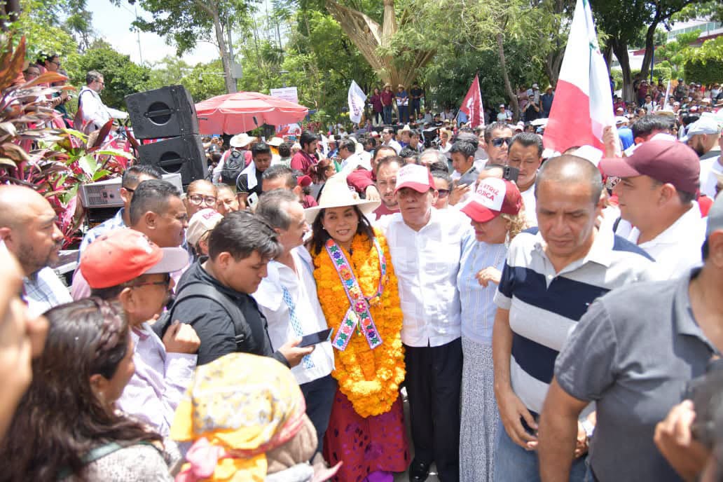 Pioquinto Damián reafirma su compromiso con Beatriz Mojica de fortalecer la defensa de la Cuarta Transformación