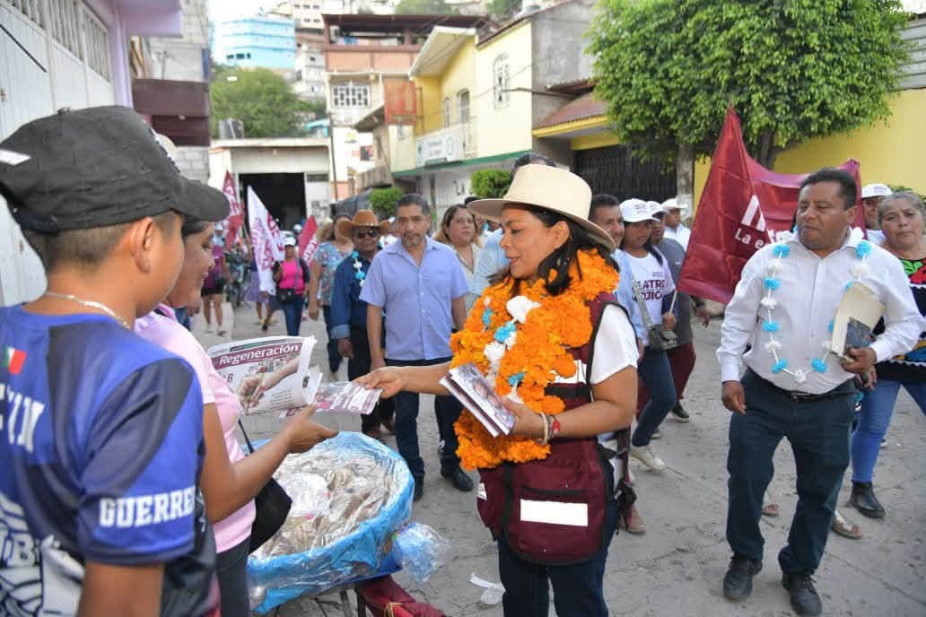 Beatriz Mojica Morga recorre la Montaña de Guerrero; impulsa defensa de la soberanía y la transformación