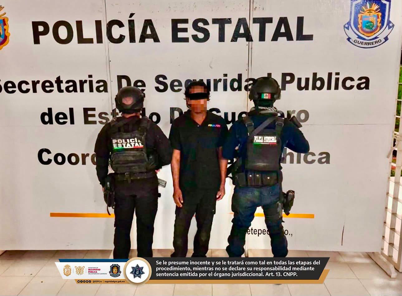 Capturan en Cuajinicuilapa a sujeto buscado en Morelos por el delito de feminicidio agravado en grado de tentativa