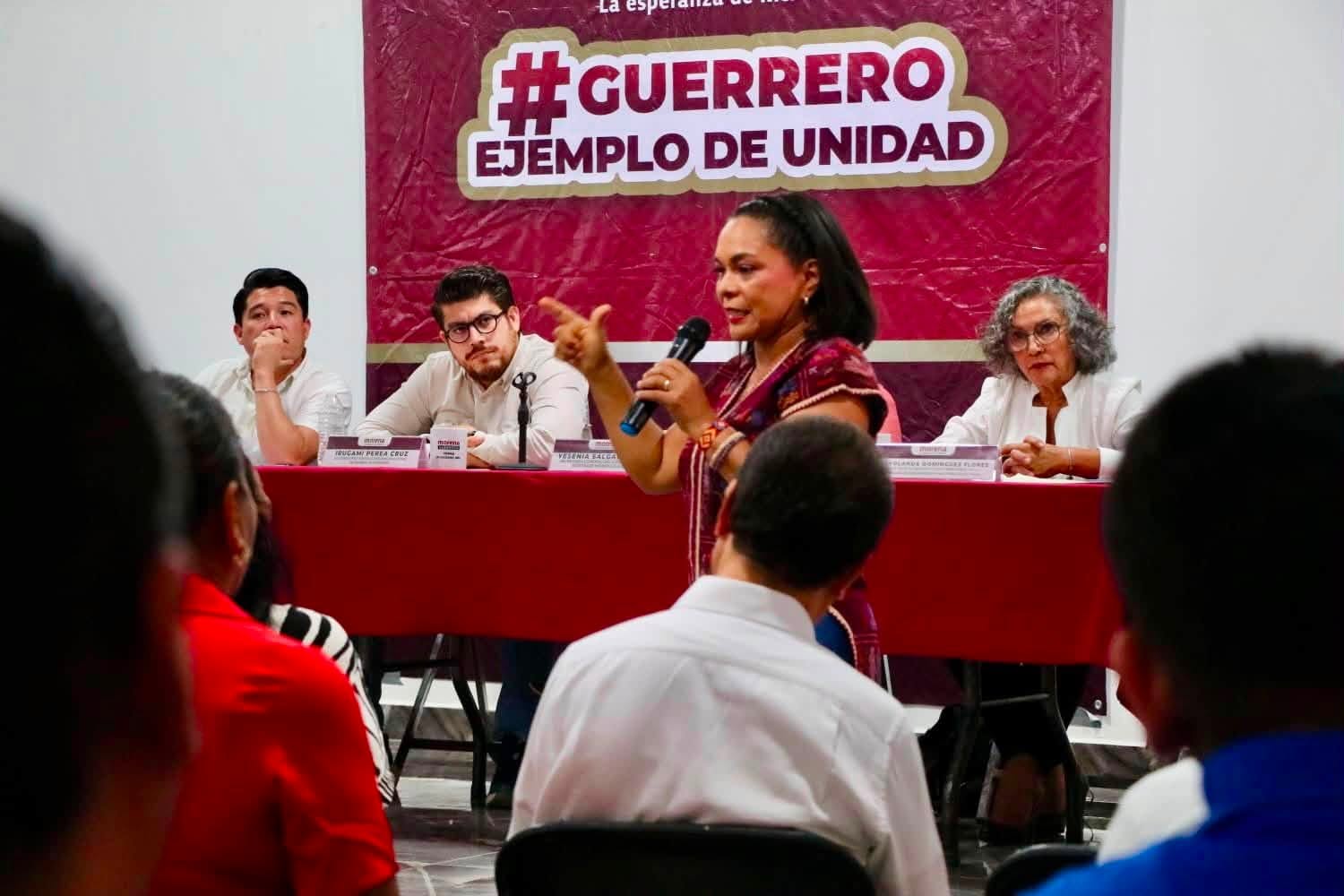 Beatriz Mojica llama a Morena Guerrero a fortalecer el territorio y privilegiar la unidad