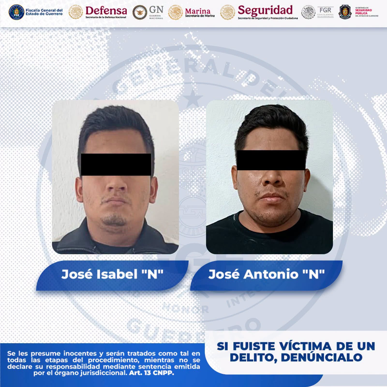 Detienen a dos hombres por presunto secuestro y extorsión en Iguala