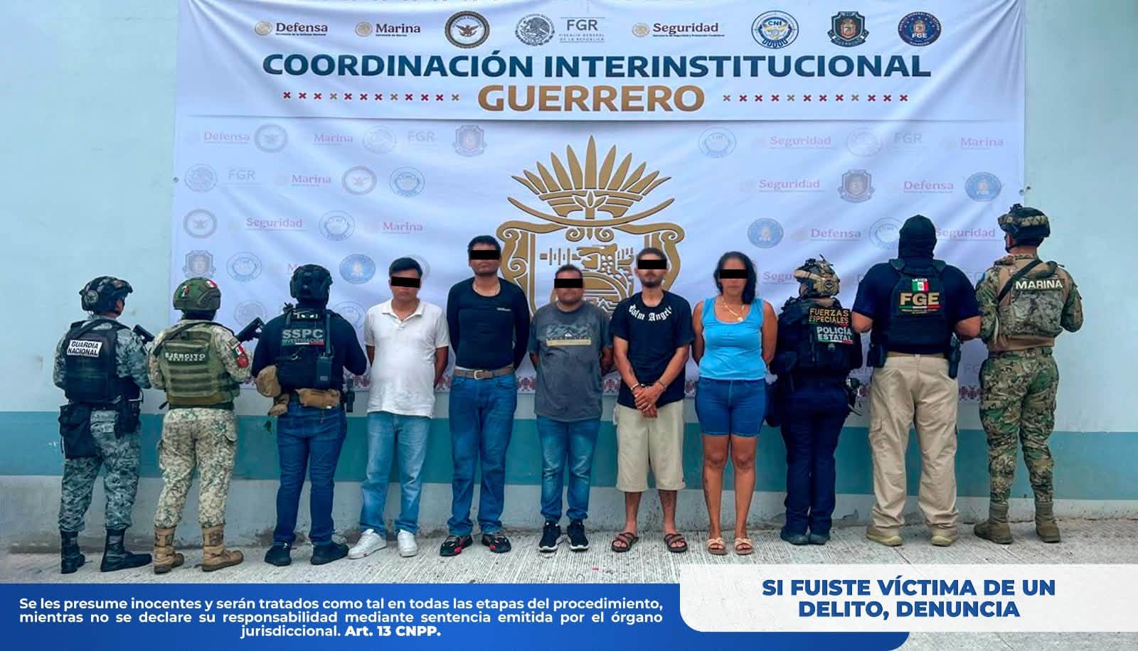 Detienen a cinco presuntos integrantes de “Los Totos” por desaparición de un hombre en Acapulco