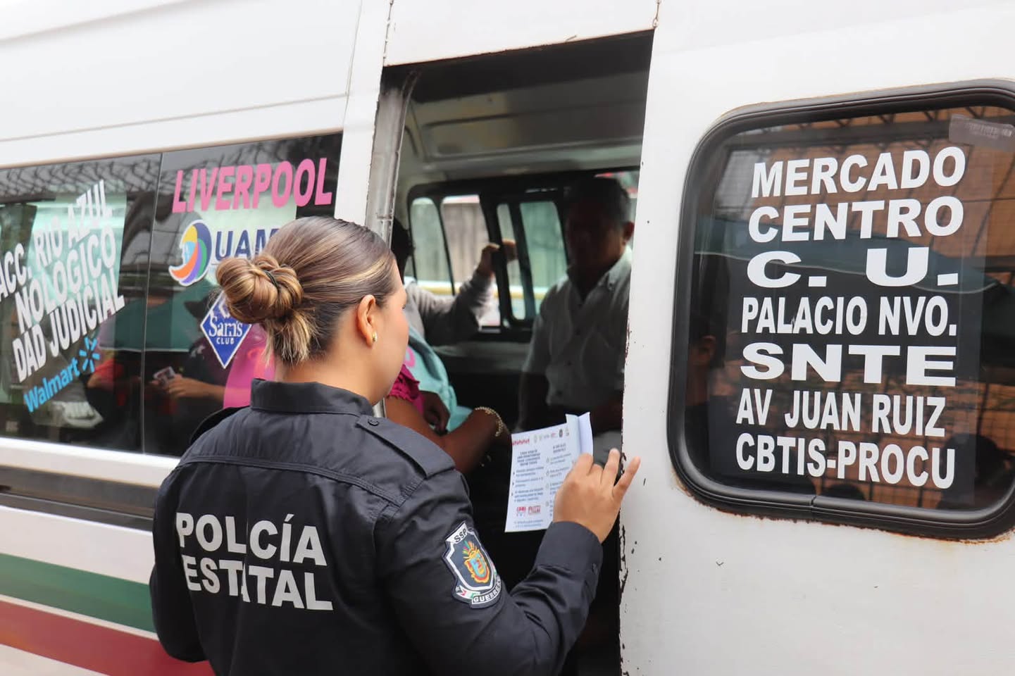 Refuerzan prevención de extorsiones en transporte público de Chilpancingo