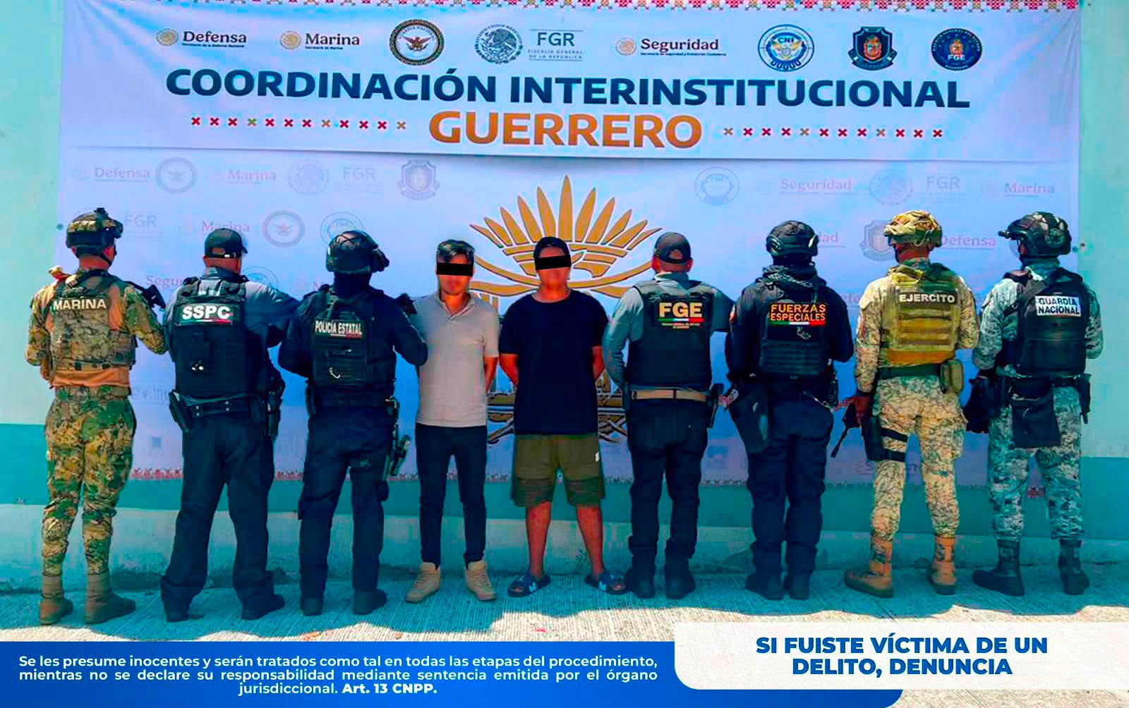 Vinculan a proceso a dos presuntos integrantes de “Los Rusos” por asesinato de policía y comunicador en Acapulco