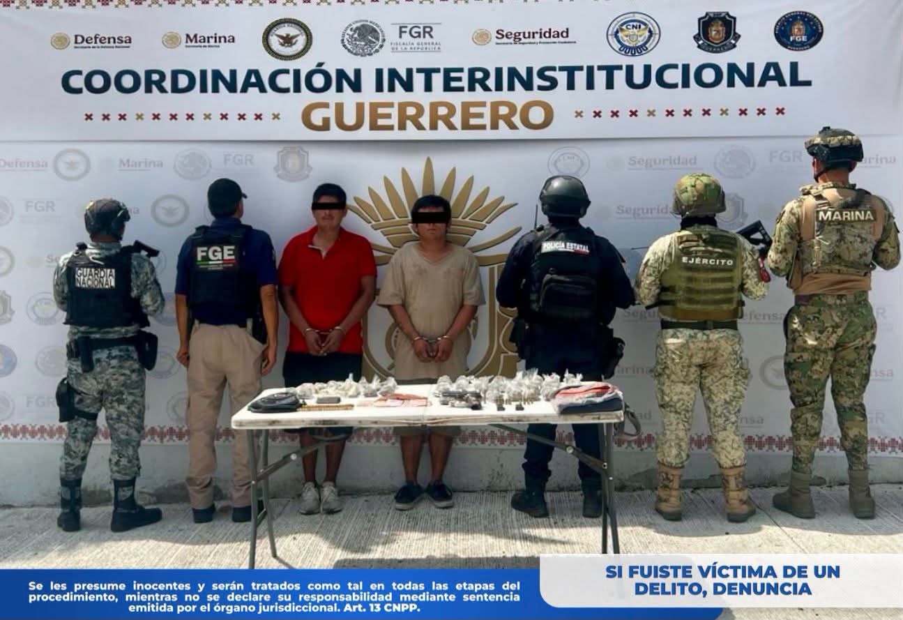 Detienen en Acapulco a dos presuntos integrantes del grupo delictivo “GNG”