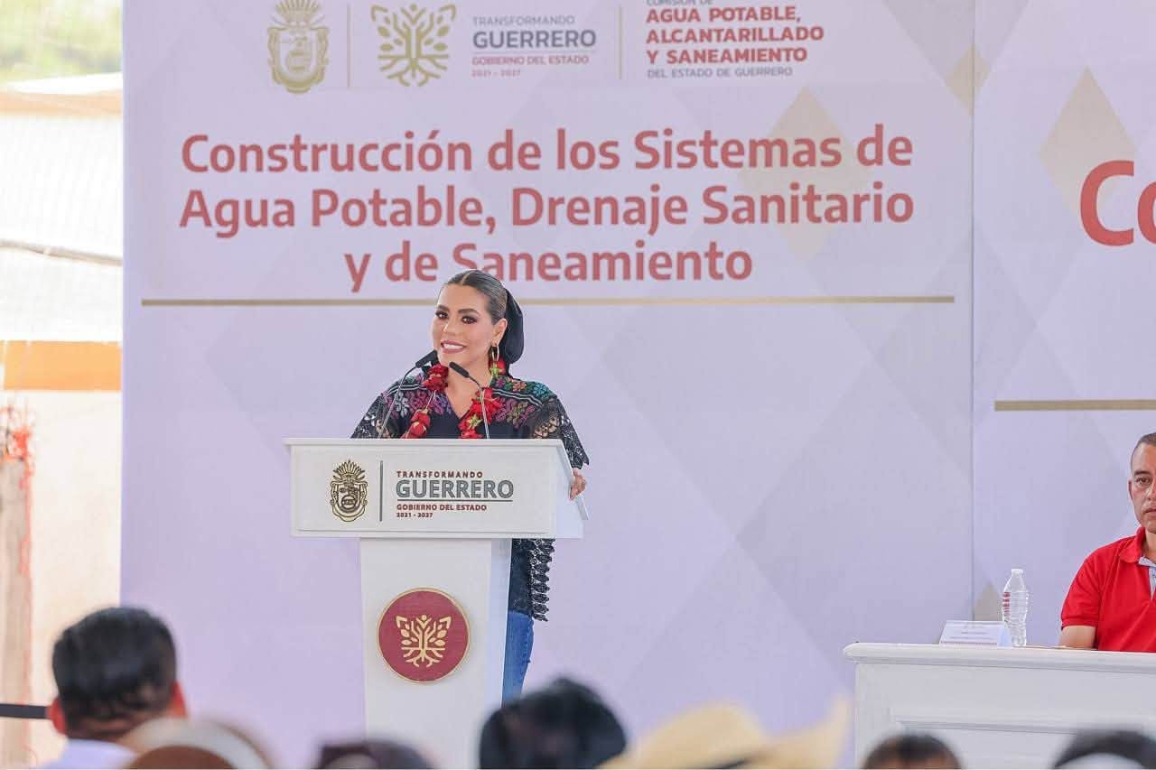Evelyn Salgado entrega obras de agua y saneamiento por más de 17 mdp en Tepecoacuilco