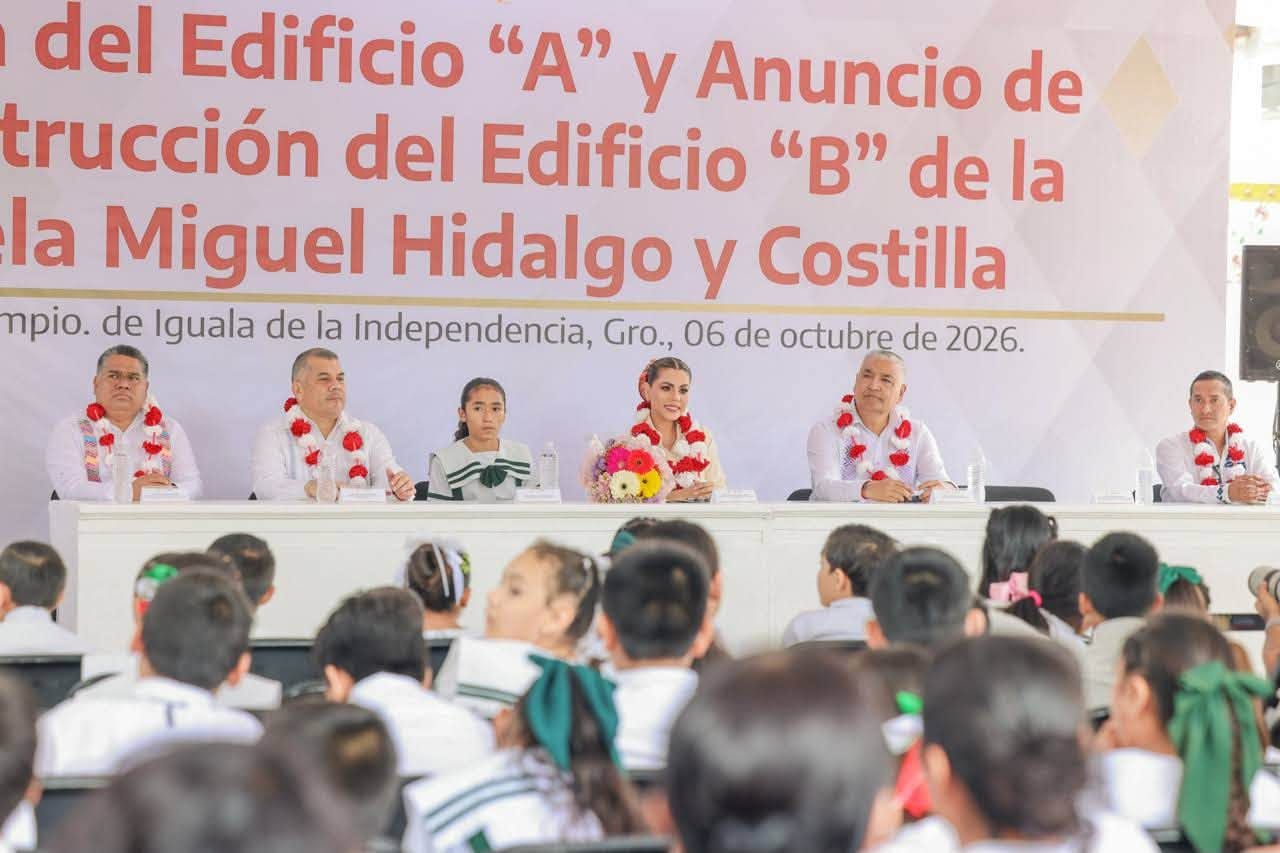 Evelyn Salgado inaugura edificio escolar e inicia segunda etapa de primaria en Iguala