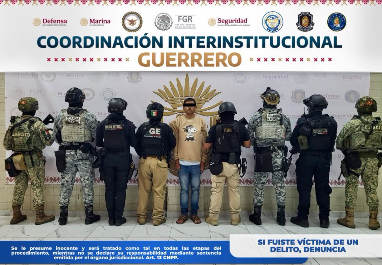 Detienen a “El Chamuco” en Chilpancingo por presunto homicidio con arma blanca en Mazatlán
