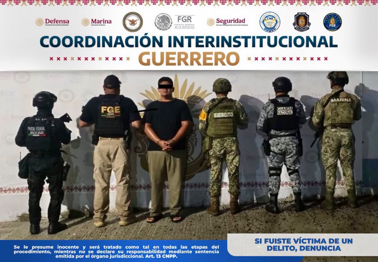Detienen a “El Muñeco” por presunto homicidio de un hombre tras discusión por deuda en Coyuca de Benítez