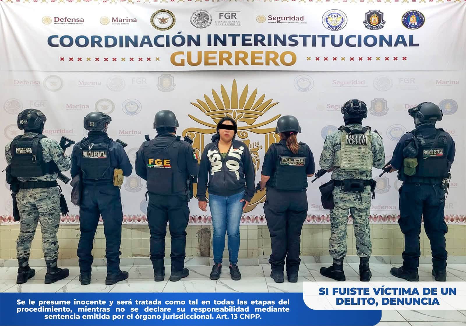 Detienen a mujer en Chilpancingo por presuntamente llevar a menor a encuentros sexuales a cambio de dinero