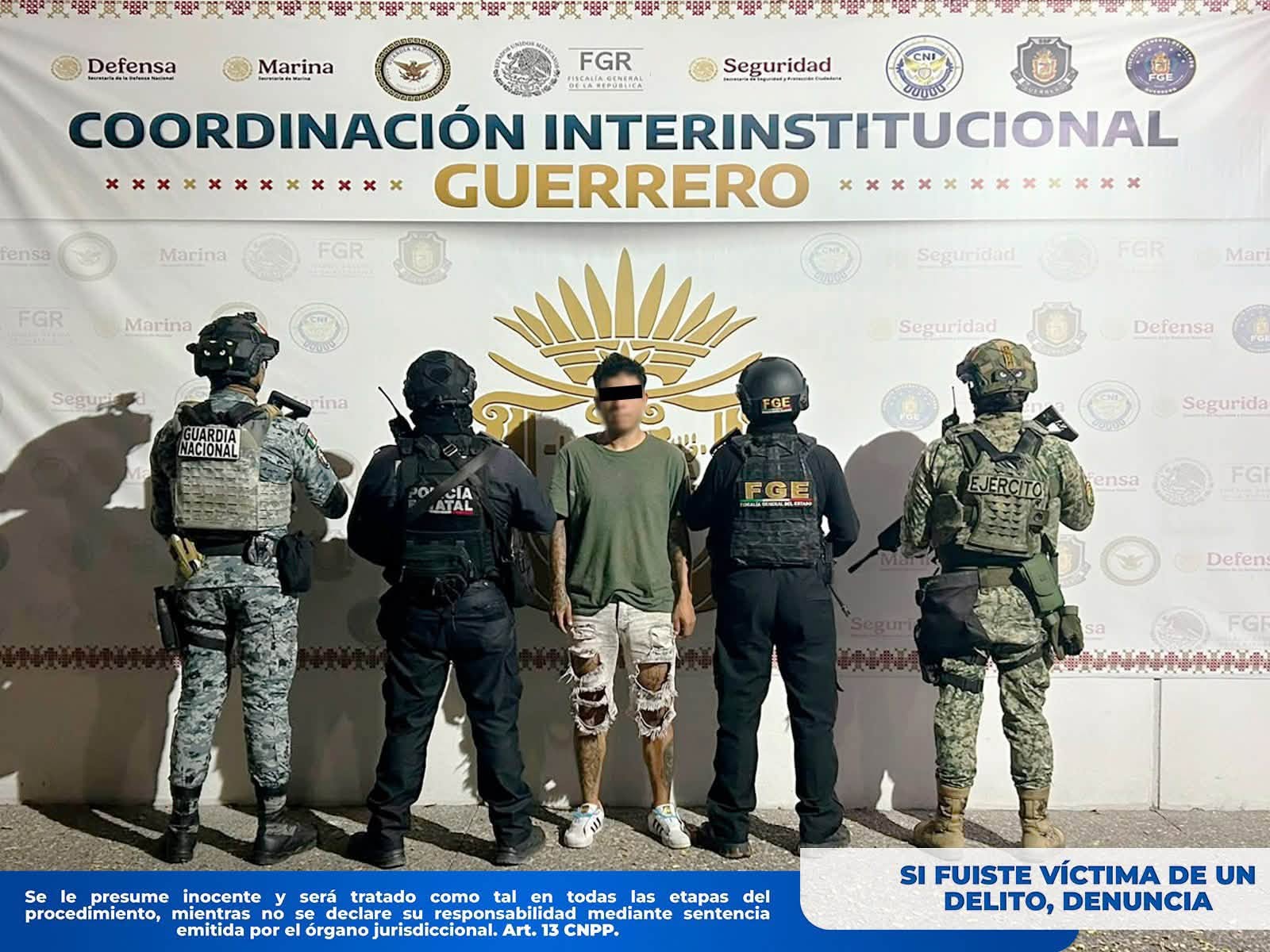 Detienen en Iguala a “El Charro”, presunto integrante de La Familia Michoacana, por desaparición de un menor en Taxco