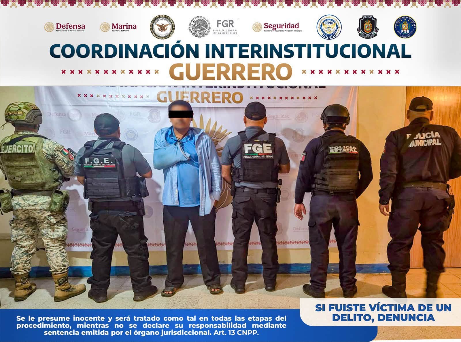 Detienen a Celestino “N” por presunto abuso sexual contra una persona menor de edad en Atoyac de Álvarez