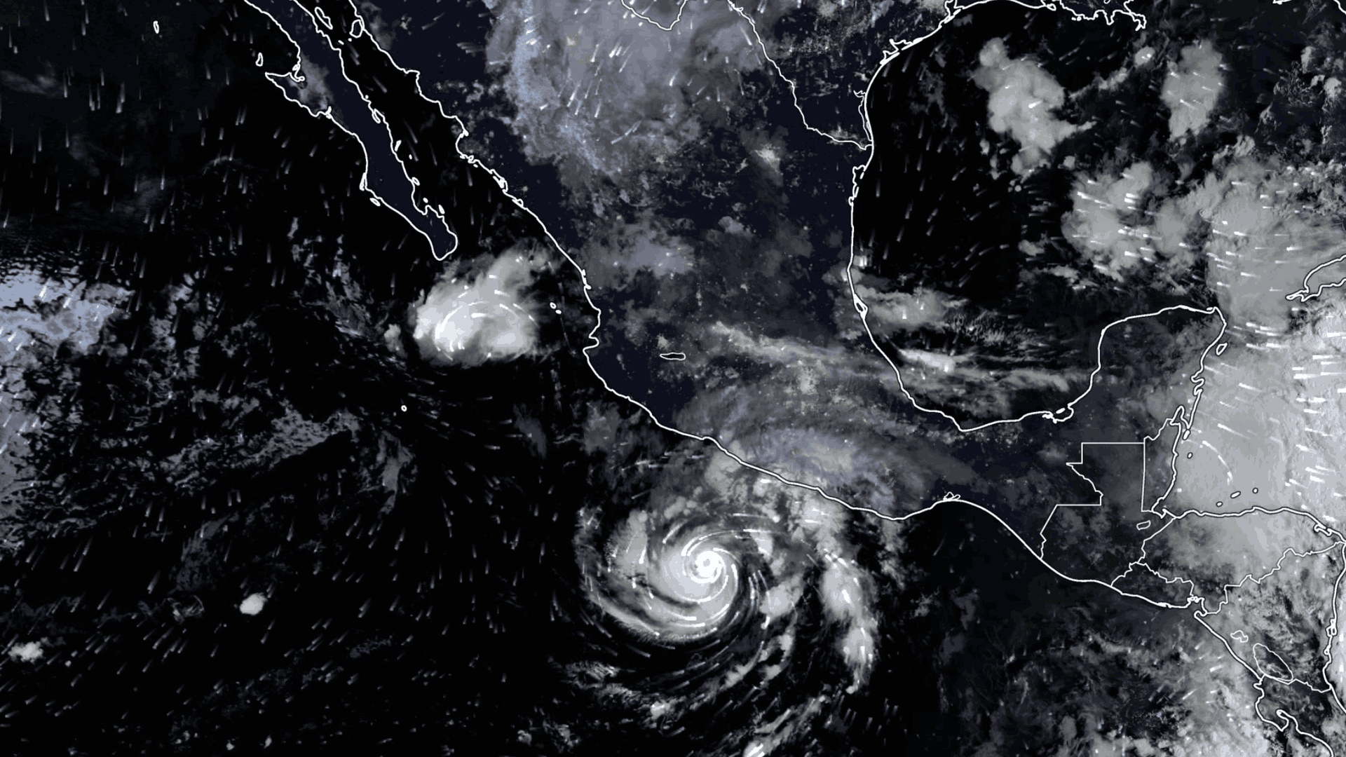 Huracán Trudy alcanza categoría 3 frente a Guerrero; prevén lluvias intensas, fuertes vientos y oleaje elevado